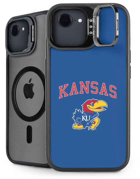 University of Kansas Collegiate Text iPhone 16e Kickstand Case