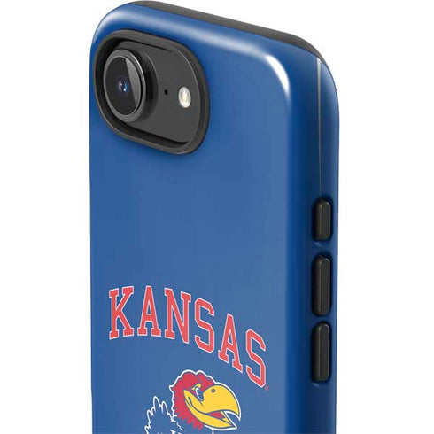 University of Kansas Collegiate Text iPhone 16e Impact Case