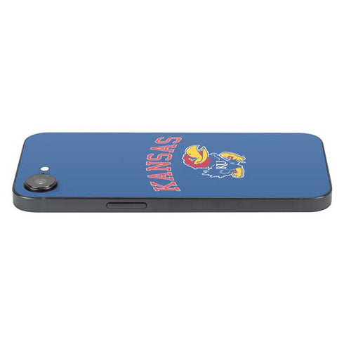 University of Kansas Collegiate Text iPhone 16e Skin