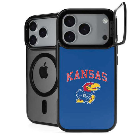 University of Kansas Collegiate Text iPhone 18 Pro Max Kickstand Case
