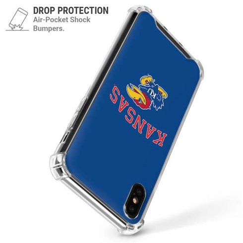 University of Kansas Collegiate Text iPhone X/XS Clear Case