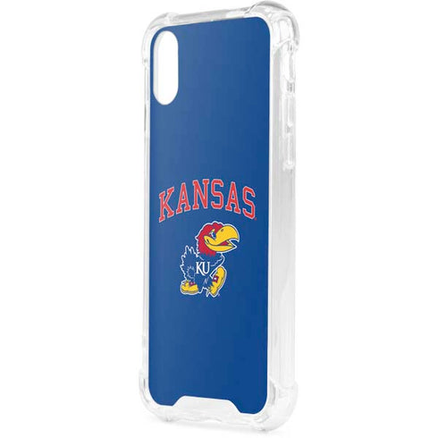 University of Kansas Collegiate Text iPhone XS Clear Case