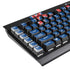 University of Kansas Collegiate Text K95 RGB PLATINUM Mechanical Gaming Keyboard Skin