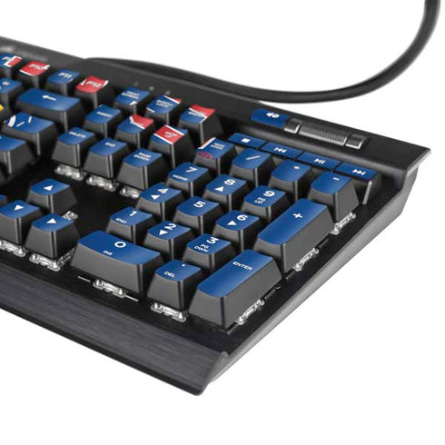 University of Kansas Collegiate Text K95 RGB PLATINUM Mechanical Gaming Keyboard Skin