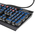 University of Kansas Collegiate Text K95 RGB PLATINUM Mechanical Gaming Keyboard Skin