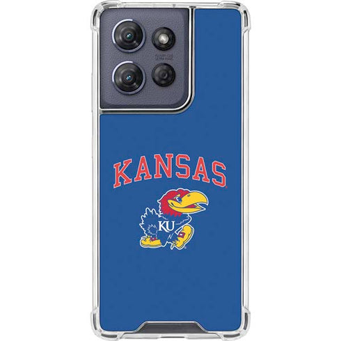 University of Kansas Collegiate Text Moto G Play 5G (2025) Clear Case