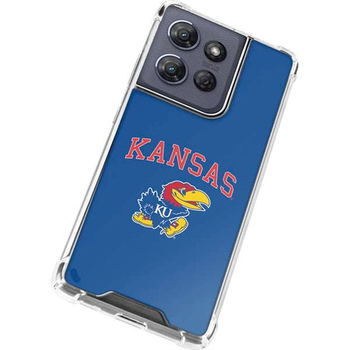 University of Kansas Collegiate Text Moto G Stylus 5G (2025) Clear Case