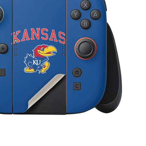 University of Kansas Collegiate Text Nintendo Switch 2 (2025) Joy-Con Controller Skin