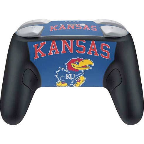 University of Kansas Collegiate Text Nintendo Switch 2 (2025) Pro Controller Skin