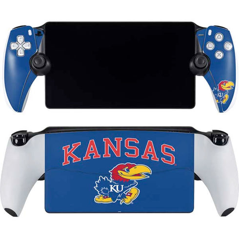University of Kansas Collegiate Text PlayStation PS5 Skins