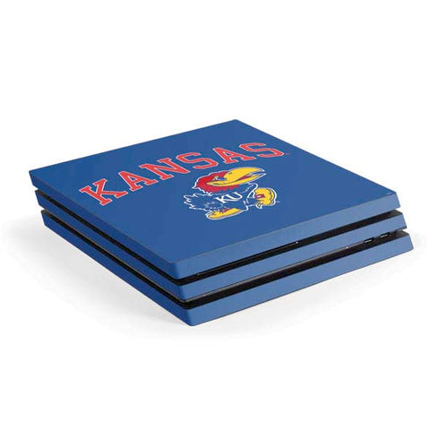 University of Kansas Collegiate Text PlayStation PS4 Skins