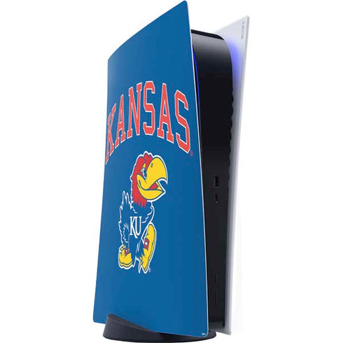 University of Kansas Collegiate Text PlayStation PS5 Skins