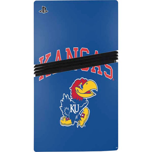 University of Kansas Collegiate Text PS5 Pro Bundle Skin