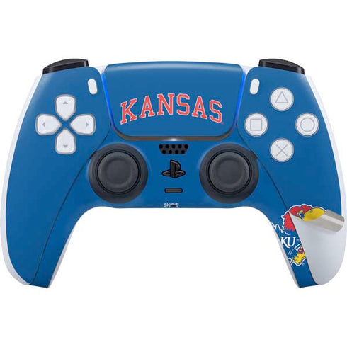 University of Kansas Collegiate Text PS5 Pro Bundle Skin