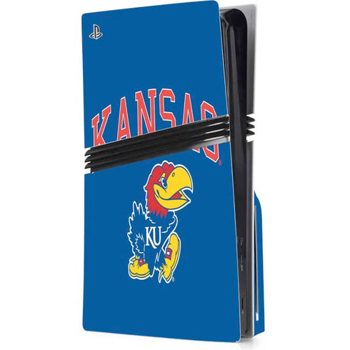 University of Kansas Collegiate Text PlayStation PS5 Skins