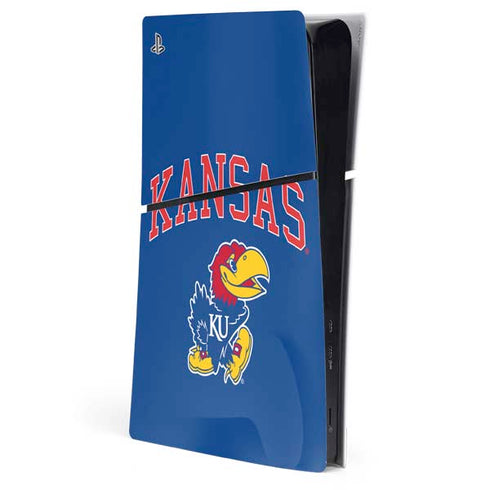 University of Kansas Collegiate Text PS5 Slim Digital Edition Console Skin