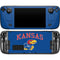 University of Kansas Collegiate Text Steam Deck Handheld Gaming Computer OLED Skin