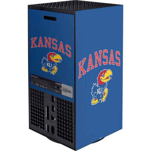 University of Kansas Collegiate Text Xbox Series X Bundle Skin