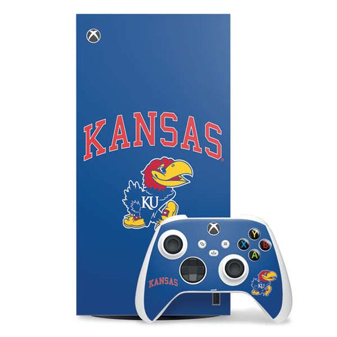 University of Kansas Collegiate Text Xbox Series X Skins