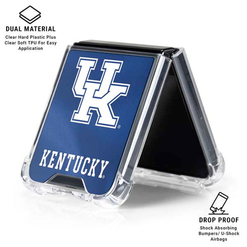 University of Kentucky Blue Jersey Galaxy Z Flip7 Clear Case