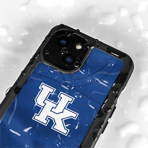 University of Kentucky Blue Jersey iPhone 15 Plus Waterproof Case