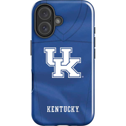 University of Kentucky Blue Jersey iPhone 16 Plus Impact Case