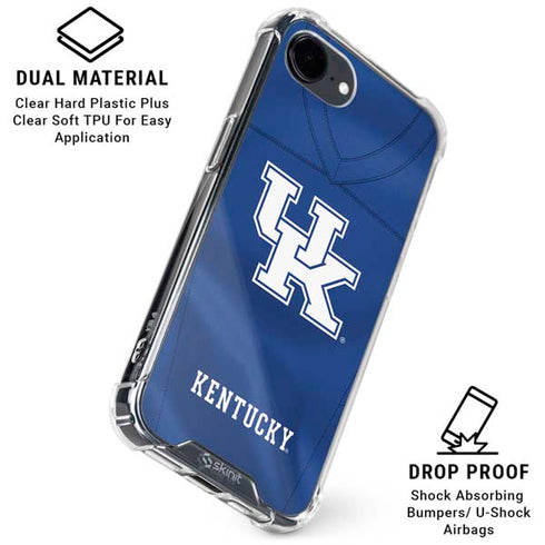 University of Kentucky Blue Jersey iPhone 16e Clear Case
