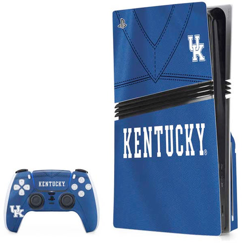 University of Kentucky Blue Jersey PS5 Pro Disk Bundle Skin