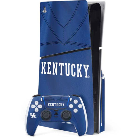 University of Kentucky Blue Jersey PS5 Slim Disk Bundle Skin