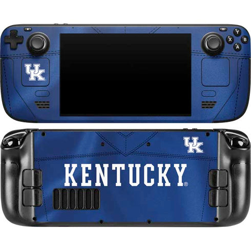 University of Kentucky Blue Jersey Steam Deck Handheld Gaming Computer OLED Skin