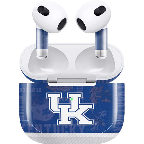 University of Kentucky Jersey Split Apple AirPods (3rd Gen 2021) Skin