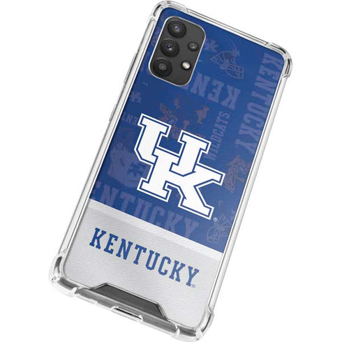 University of Kentucky Jersey Split Galaxy A32 5G Clear Case