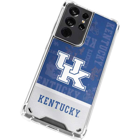 University of Kentucky Jersey Split Galaxy S21 Ultra 5G Clear Case