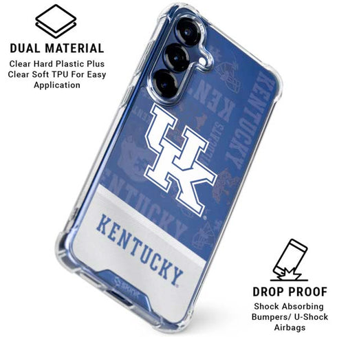 University of Kentucky Jersey Split Galaxy S25 Clear Case