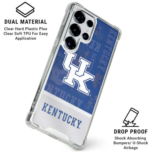 University of Kentucky Jersey Split Galaxy S26 Ultra Clear Case
