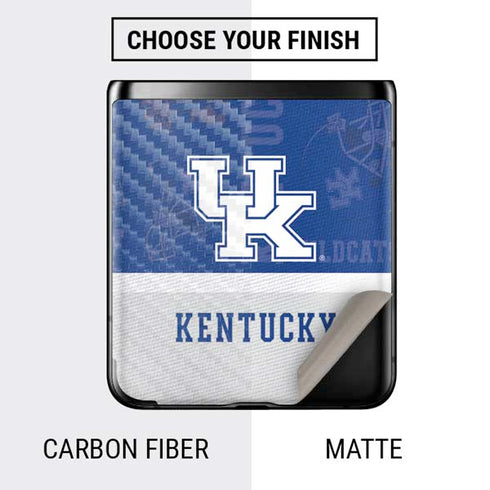 University of Kentucky Jersey Split Galaxy Z Flip Skin