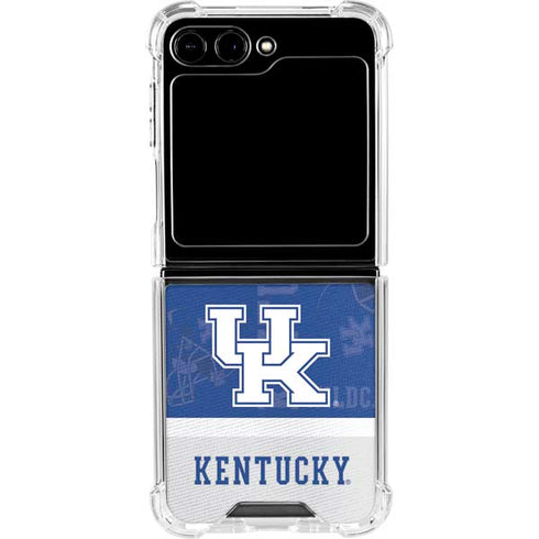 University of Kentucky Jersey Split Galaxy Z Flip5 5G Clear Case