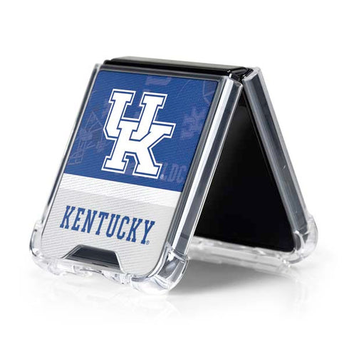 University of Kentucky Jersey Split Galaxy Z Flip5 5G Clear Case