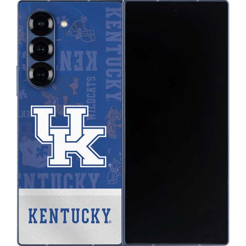 University of Kentucky Jersey Split Galaxy Z Fold6 Skin