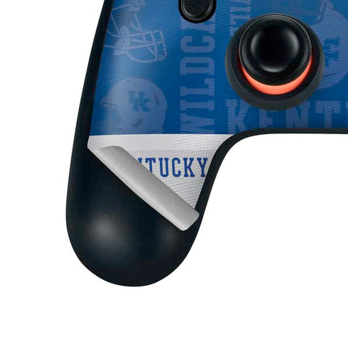 University of Kentucky Jersey Split Google Stadia Controller Skin