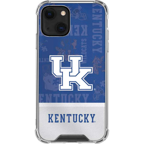 University of Kentucky Jersey Split iPhone 13 Mini Clear Case