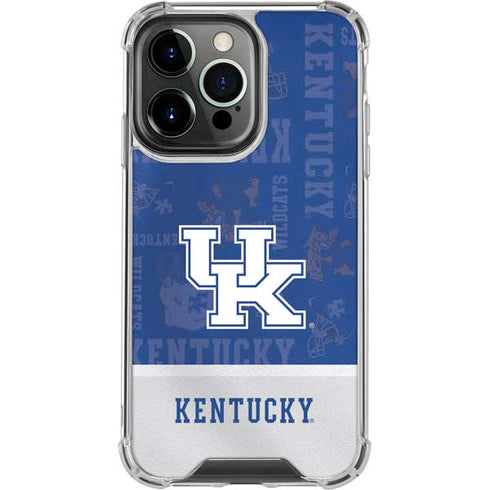 University of Kentucky Jersey Split iPhone 14 Pro Clear Case