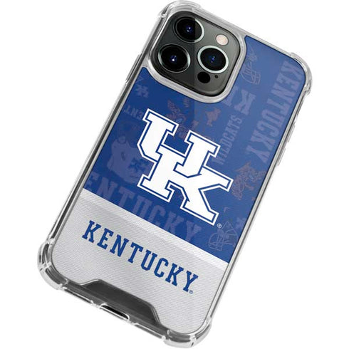 University of Kentucky Jersey Split iPhone 14 Pro Clear Case