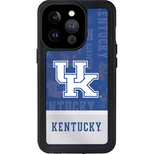 University of Kentucky Jersey Split iPhone 14 Pro Waterproof Case