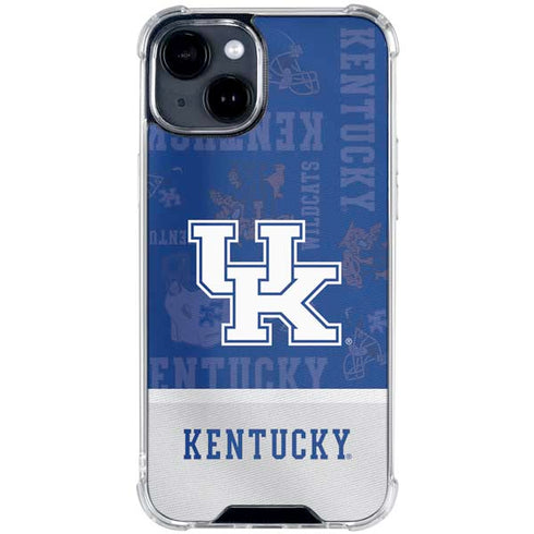 University of Kentucky Jersey Split iPhone 15 Plus Clear Case