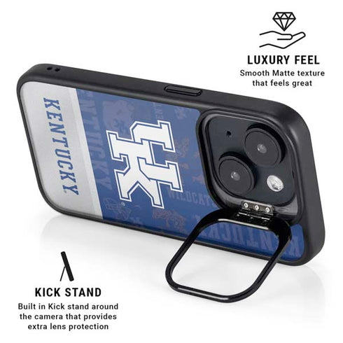 University of Kentucky Jersey Split iPhone 15 Plus Kickstand Case