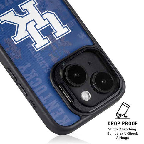 University of Kentucky Jersey Split iPhone 15 Plus Kickstand Case
