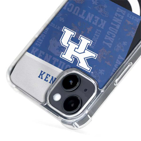 University of Kentucky Jersey Split iPhone 15 Plus MagSafe Case