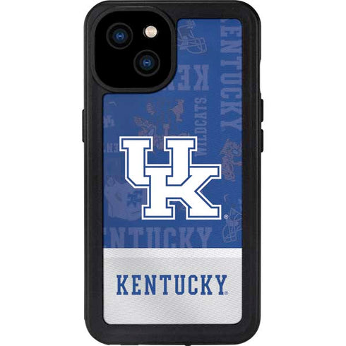University of Kentucky Jersey Split iPhone 15 Plus Waterproof Case