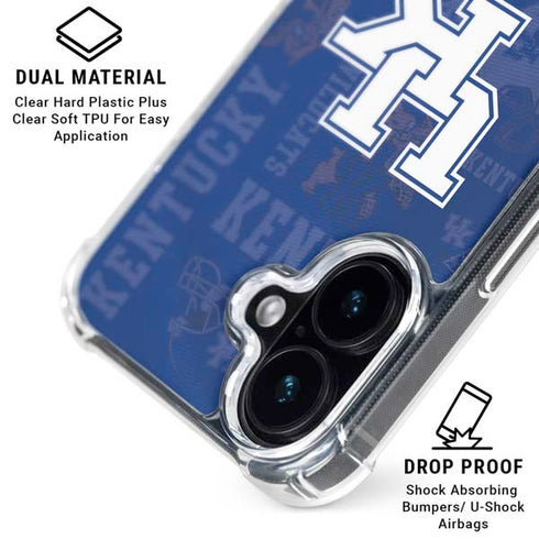 University of Kentucky Jersey Split iPhone 16 Plus MagSafe Case